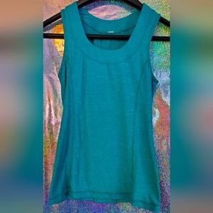 Lululemon Athletica women's ruffle back tank turquoise/teal size S/M